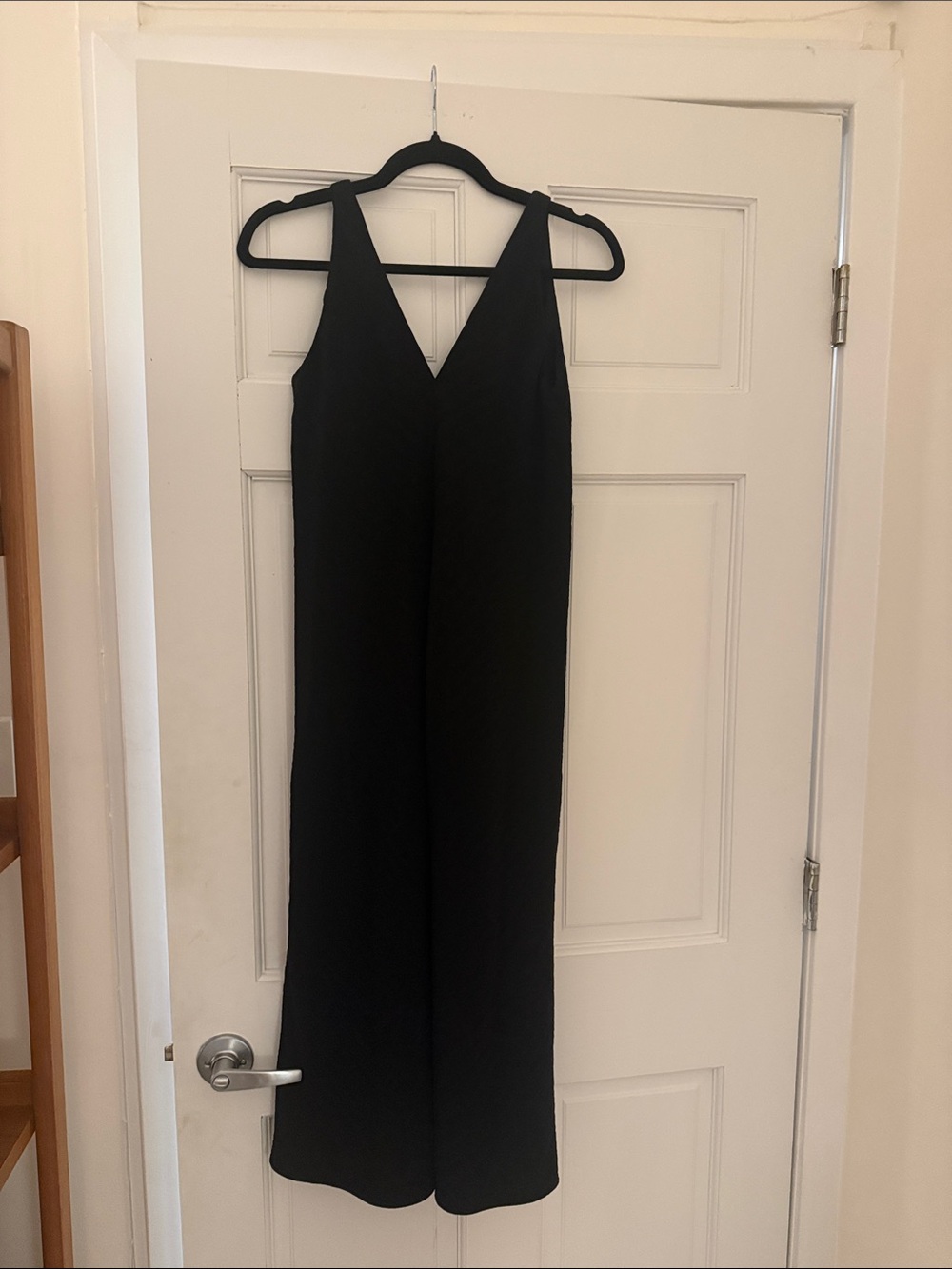 Everlane Black V-Neck Midi Dress